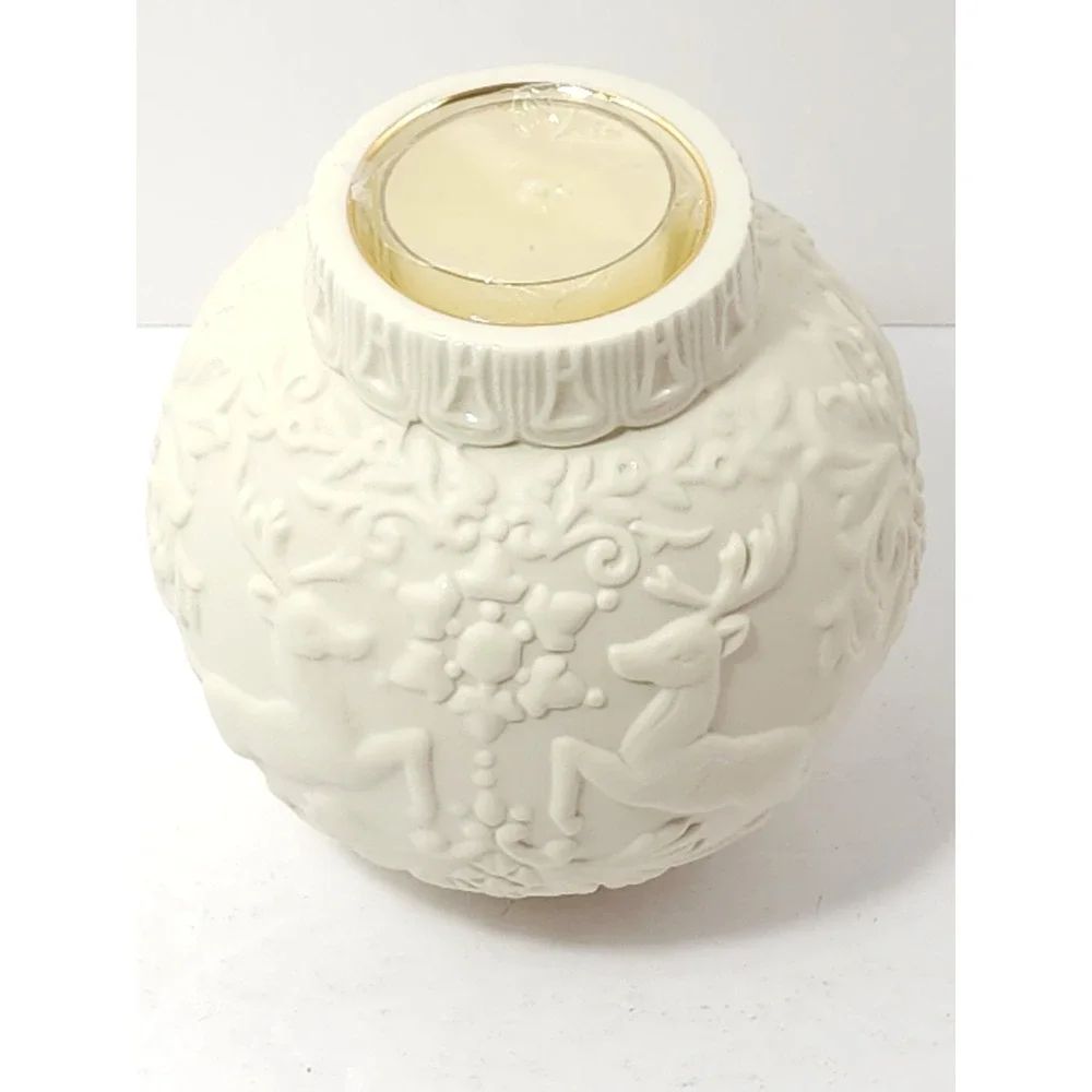 NEW LENOX Christmas‎ Ornamental Glow Winter Damask 4